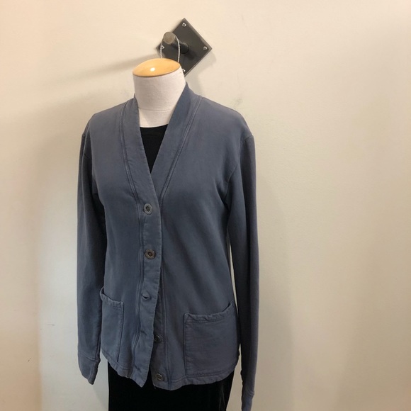 Christina Lehr sweatshirt button front jacket - Picture 2 of 4